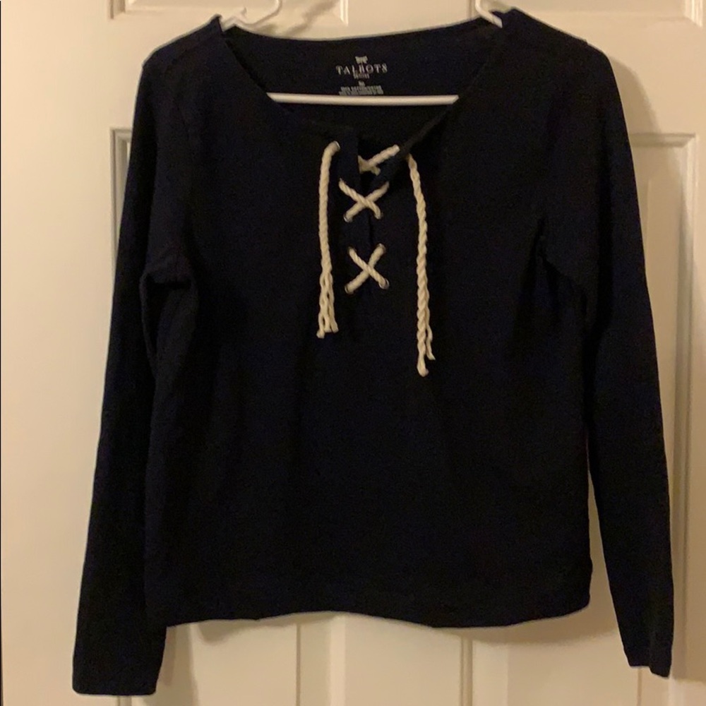 Talbots Petites Dark Navy Sweater
